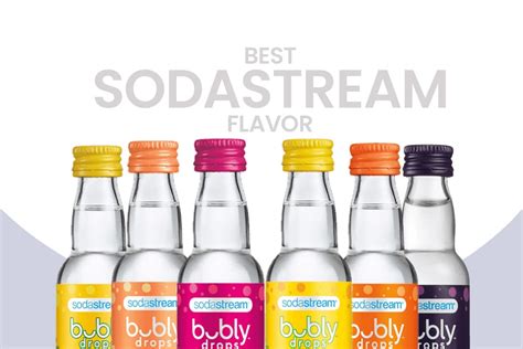 Best sodastream flavors. Sodastream offers a wide variety of flavors for this. Cherry Cola, Cola, Lemon Lime (Sprite), Dr. Pete (Dr. Pepper), Fountain Mist (Mountain Dew), Energy (Redbull), Ginger Ale, Root Beer, Cream Soda, Tonic, Orange, Pink Mojito, Berry Mix. This selection omits some flavors that are commonly sought after (they have cutback on flavors since their ... 