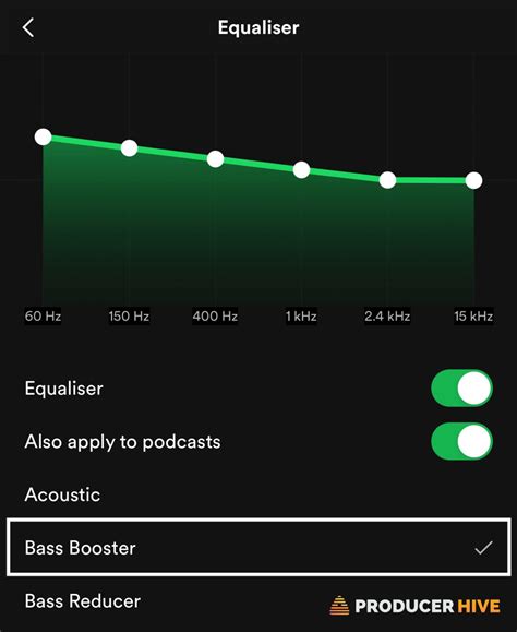 Best spotify eq settings for airpods. Nov 5, 2022 · Open the Spotify app and go to “Settings”. Scroll down to the “Playback” section and tap on “Equalizer”. Enable the equalizer by toggling the switch to “On”. You can now adjust the equalizer settings to your liking. Here are some recommended settings to try: Bass: +3 to +6 dB. Mids: 0 dB. 