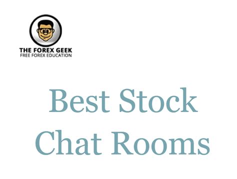 Best stock chat rooms. Things To Know About Best stock chat rooms. 