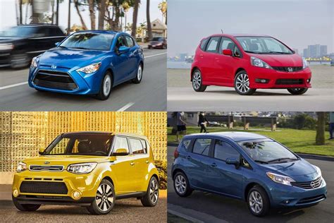 Best subcompact cars. The 2023 Kia Rio subcompact sedan starts at $16,450, plus a $1,055 destination charge. The Rio S sedan begins at $17,090, while the Kia Rio S 5-door starts at $17,390. There are just two trim ... 