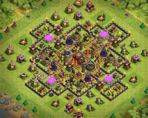 The best th10 base layouts of 2024. Explore more than 100+ bases for the town halls. The biggest updated list for th10 coc bases including war, trophy and farm filters for wars, league promotion and gathering materials respectively. We're working on updating the bases repository and adding new layouts with links so you may copy them!. 