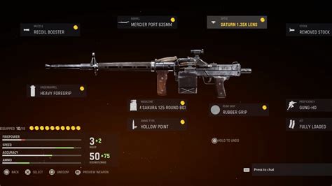 Best SMG: Vanguard PPSH-41. ... Best LMG: UGM-8 . Warzone has a nice love affair with LMGs that have almost no recoil. This is the lucky weapon in Season 5, and with the right loadout you can hit .... 