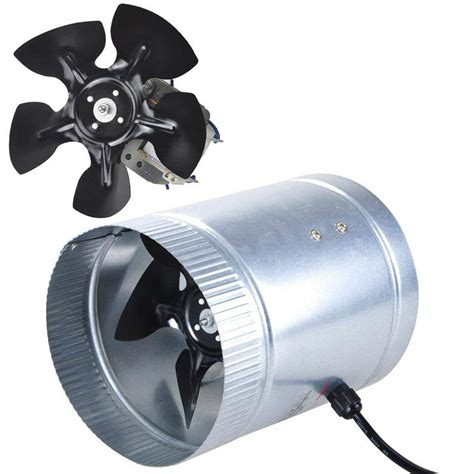 Model # VTX400P Store SKU # 1000745620. Manufactured in Canada, the Vortex VTX400P inline blower, for 4 inch diameter duct, has a built in automatic pressure switch that detects when air is flowing through the ventilation duct. It will automatically turn on and off the Vortex VTX400P inline blower as required.. 