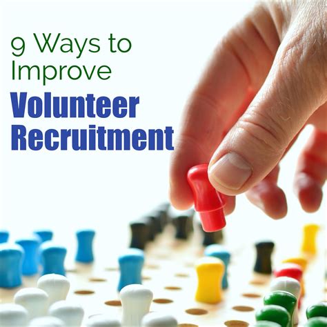Let's explore 16 impactful volunteer recruitment strategies to consider. 16 Volunteer Recruitment Strategies for Success. Use these volunteer recruitment strategies as a jumping-off point for your nonprofit: 1. Leverage social media. Social media is a powerful and cost-effective way to reach a broader audience.