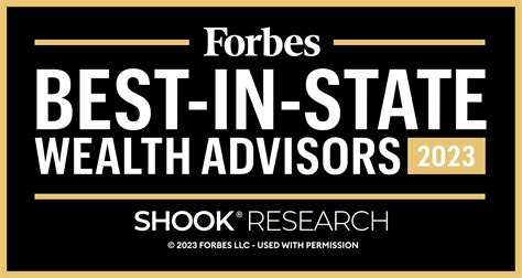 Forbes Best-In- State Wealth Advisors ranking awarded in 2022. Each ranking was based on an evaluation process conducted by SHOOK Research LLC (the research company) in partnership with Forbes (the publisher). This evaluation process concluded in June of the previous year the award was issued having commenced in June of the year before that. . 