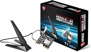 Best wifi 6 adapter.  Price Match Guarantee.  MSI Herald BE. 0 for Windo...