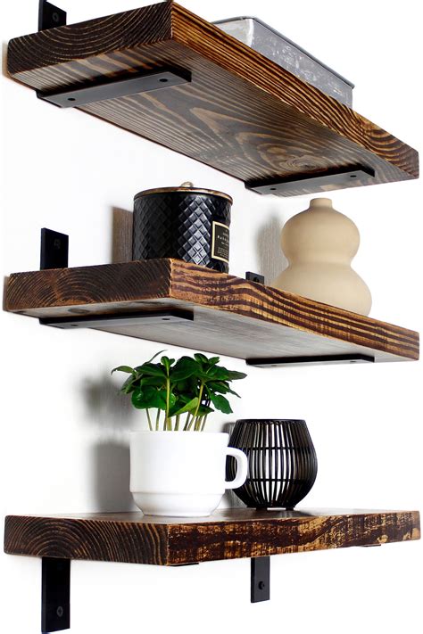 Best wood for shelves. The 66-inch shelf holds up to 70 pounds while only weighing 38. These shelves are ideal for hanging in a kitchen and taking advantage of empty vertical wall space to store your stoneware ... 