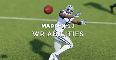 Best wr abilities madden 23. Things To Know About Best wr abilities madden 23. 