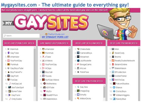 Here are the best gay porn sites for pictures and videos to have a wank at, neatly organized into the most common porn categories. . Bestgaypornsites