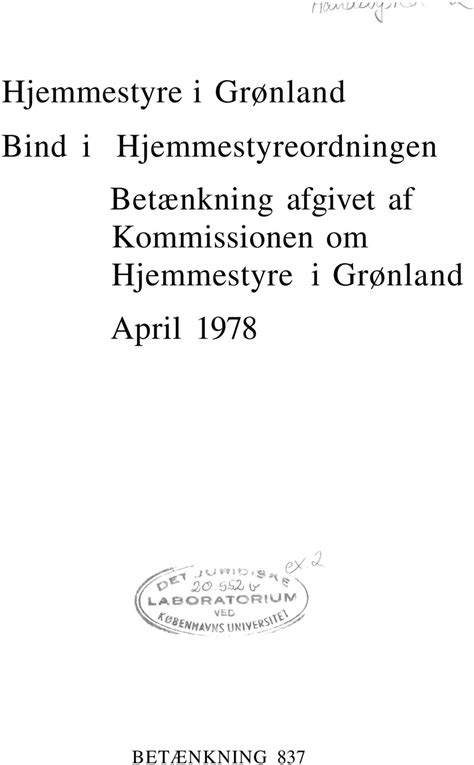 Betænkning afgivet af den af ministeriet  for grønland under 7. - Manuel de service siemens mobilett mira.