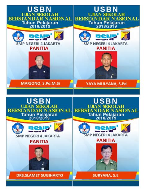 Bet Nama Panitia USBN SMP 2019: Panduan Lengkap untuk Keberhasilan Penyelenggaraan