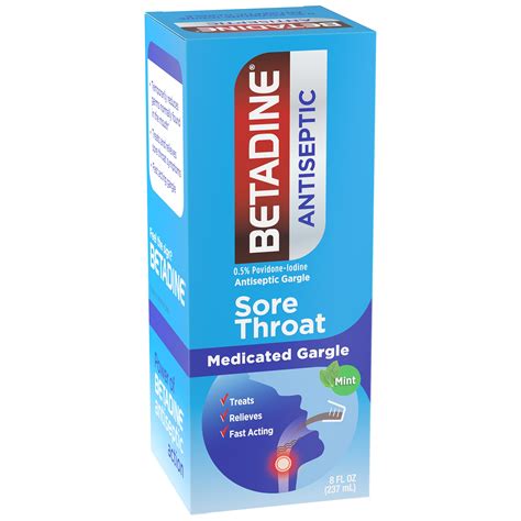 Betadine Antiseptic Sore Throat Gargle, 8 OZ Customer reviews for Betadine Antiseptic Sore Throat Gargle, 8 OZ Go to ratings & reviews $11.99 $1.5 / oz. Prices may vary from online to in store ‌ How to get it ‌ ‌ ‌ Yes, I recommend Reviewed 2 weeks ago 5 Value Out of 5 5 Meets expectations Out of 5 5 Quality Out of 5 So good. 