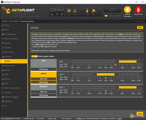 Betaflight flight controller orientation.  You should really look at my example n...