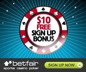 betfair casino 10 no deposit bonus