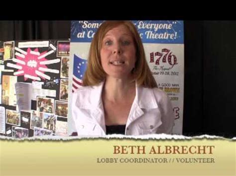 Beth albrecht. Oct 17, 2007 · A playwriting fellowship in 1992 took him to Minneapolis, where a friend suggested casting a pretty blond actress named Beth Albrecht in a staged reading of one of his plays. "I thought, This guy ... 