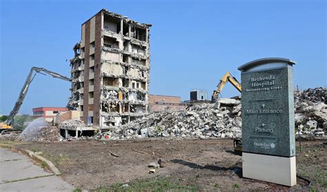 Bethesda Hospital in St. Paul is torn down to make room for new mental health hospital