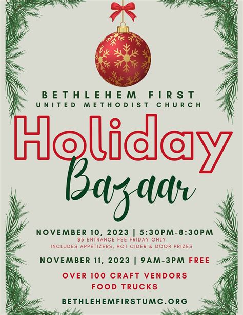 Bethlehem First UMC Annual Holiday Bazaar - Facebook