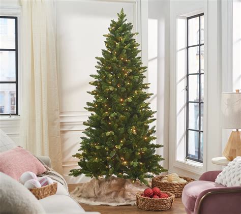 Prelit with 250 incandescent lights; 374 tips; Ready Shape Technology: little shaping is needed; Instant Power Technology: sections light up as the tree is assembled; On/off button; For indoor use only; Assembly required; Measurements: Tree 5'H x 36"Diam; Cord 9'L; ETL listed; 5-year Limited Manufacturer's Warranty; Imported