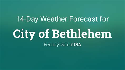  Bethlehem, PA weekend weather forecast, high temperature, low temperature, precipitation, weather map from The Weather Channel and Weather.com . 
