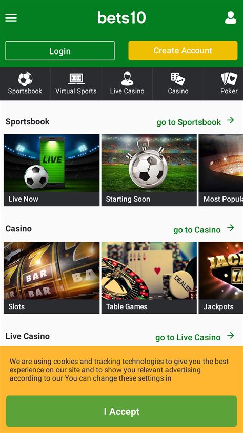 Bets10 Android App.