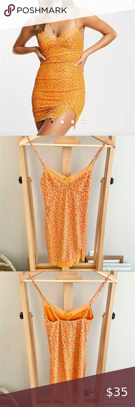 Betsey Johnson Orange Lace Floral Mini Dress eBay