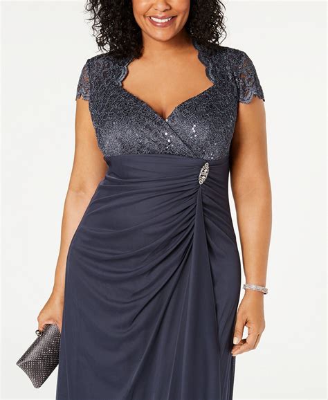 Betsy and adam dresses macy. When you want an elegant look that feels lush and flattering, this plus size dress from Betsy & Adam has a cape-back silhouette that is perfection. Approx. 44-1/4" long from center back neck to hem. Length is based on size 18W and varies 1/4" between sizes. IMPORTANT NOTE: This item arrives with a return tag attached and instructions for removal. 
