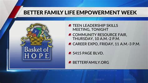 Better Family Life is hosting empowerment week starting tonight