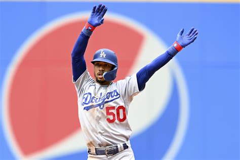 Betts has 5 hits, then Hernández homers and doubles twice as Dodgers beat Guardians 6-1 and 9-3
