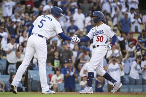 Betts ties MLB record with 10th leadoff homer in first half to help Dodgers rout Angels 10-5