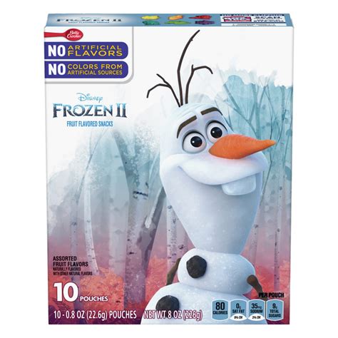 Betty Crocker Fruit Flavored Snacks Disney Frozen II - 10 ct