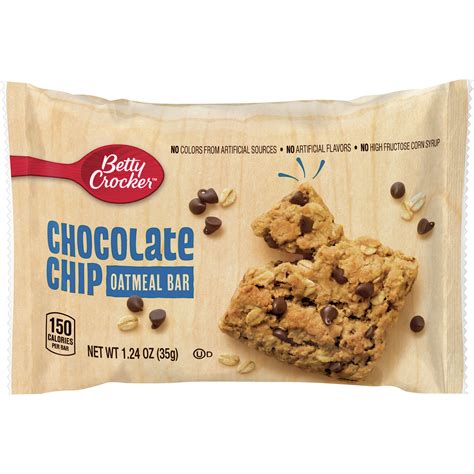 Betty Crocker Oatmeal Bar, Chocolate Chip, 1.24 Oz, …