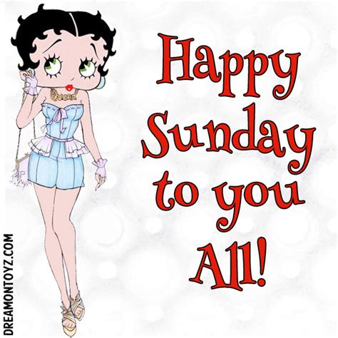 Betty boop sunday blessings. Happy Sunday Betty Boop graphics and greetings Sunday Blessings - Betty Boop dressed in orange on fall background with Autumn leaves Winking Betty Boop wearing a black sequined mini dress with large red heart Fashionable Betty Boop strolling down the street Happy Sunday to you All! Betty Boop running with Pudgy chasing a … 