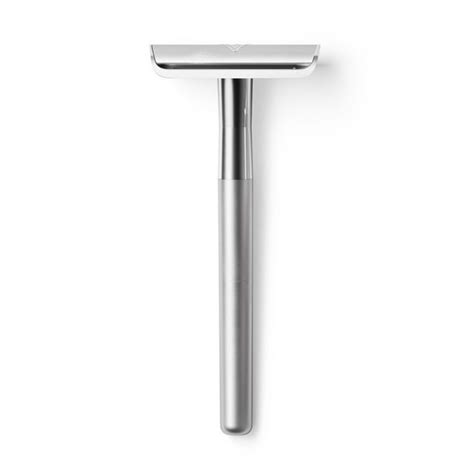 Bevel safety razor. Use with a fresh Bevel Blade and the rest of the products in the Bevel Shave System for a consistently smooth shave and clearer skin. The Bevel Shave System consists of The Bevel Razor, Bevel Badger Brush, Bevel Shave Cream, Bevel Priming Oil, Bevel Restoring Balm and Bevel Blades. 