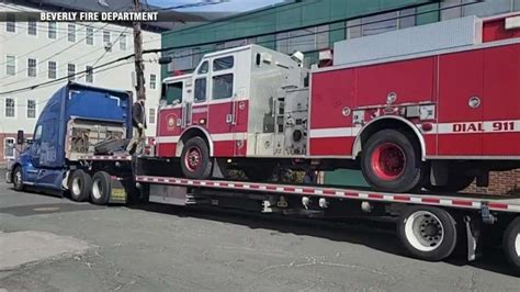 Beverly Fire Department donates fire truck to help first responders in Ukraine