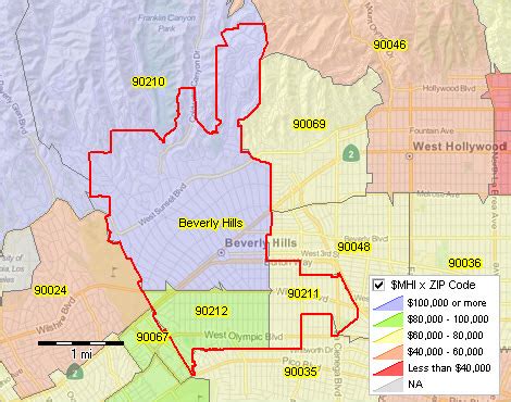 Beverly Hills Zip Code Map