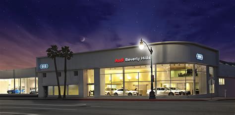 Beverly hills audi. Celebrate the Summer of Audi Sales Event with exciting special offers. - Get 0%* for up to 60 months on e-tron and e-tron Sportback; or 0.99%** for up to 60 months on A4/S4 sedan, A6/S6 sedan, A7 e, A8/S8, Q3; Q5, Q5 PHEV, or SQ5; Q7 or SQ7; and Q8 or SQ8 and e-tron SUV/Sportback models. - Receive up to $9,000 in Audi Customer Credits *** on ... 