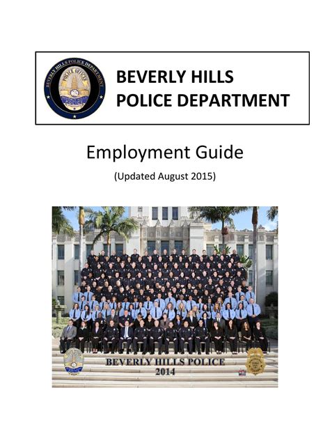 Beverly hills police department employment guide. - Yo conoci a benny more / i knew benny more.