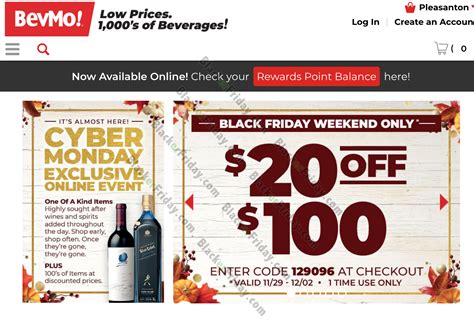 10% Off With Online Order of $99+. Oct 8, 2023. Get Code. NY10. See Details. 10% off with online order of $99+ helps you save 10% OFF on select items. It covers a lot of products at BevMo. In addition to 10% off with online order of $99+, you can get other BevMo Coupons too. Enjoy your savings on your purchases.. 