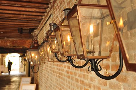 Bevolo - All fixtures are available as electric, liquid propane, or natural gas lights. Browse through our gallery of French Quarter copper lights to decide which style and bracket options are best for you. If you are unsure of which style or size light would look best on your home, don't worry.