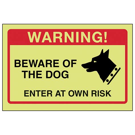 Beware Of Dog Enter At Your Own Risk Sign Free Printables