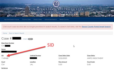 The Bexar County Central Magistrate Search allows users to search for individuals who have been arrested for an offense of Class B or higher, and were processed by the Central Magistrate Office within the last 24 hours. The results of the search will display details on the individual and their charges. State Bar Lawyer Search.