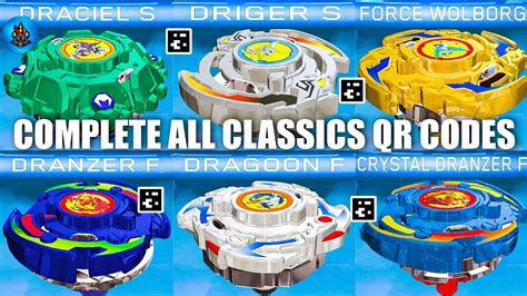 Beyblade x driger qr code.  Video Title : Complete All Classic Beyblades ...