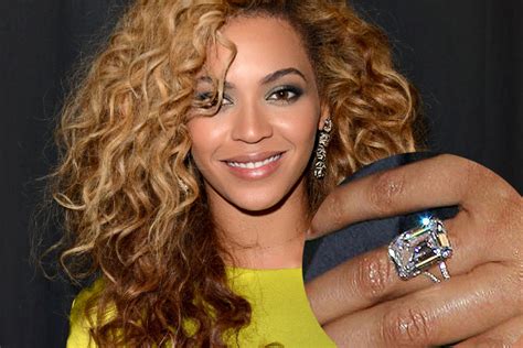 Beyonce married ring. Beyoncé was named after Tina's maiden name, Beyoncé. Beyoncé's middle name, Giselle means pledge in French. Beyoncé was 4 when Solange was born. Beyoncé was 19 when she & Jay began dating. Beyoncé was 26 when she & Jay got engaged and when she married Jay. Beyoncé was 28 when Tina & Mathew split and when Nixon & Koi were born. 