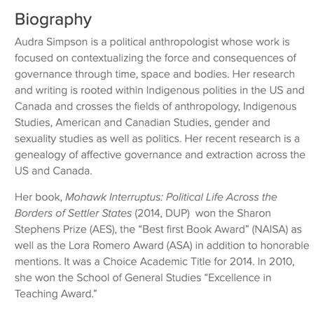 Beyond all recognition biography examples list