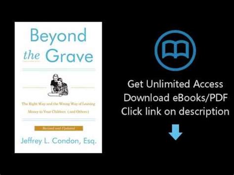 Read Beyond The Grave Revised And Updated Edition The Right Way And The Wrong Way Of Leaving Money To Your Children And Others By Jeffery L Condon