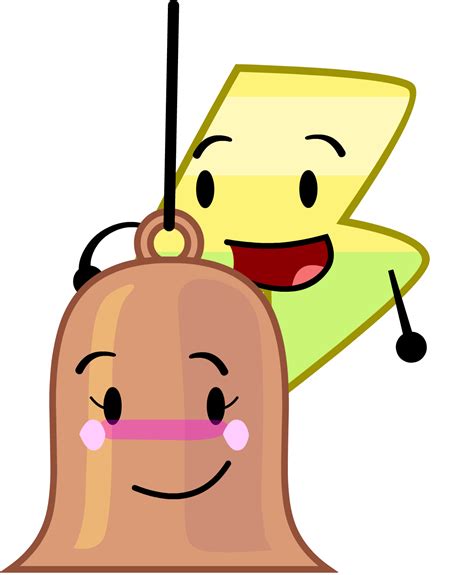 Bell is a female contestant in Battle for BFDI and The Power of Two and was one of the 30 recommended characters who had a chance at joining the game during "The Reveal" and "Reveal Novum", failing to get into the game with only four votes, tying with Cloudy. Bell's BFDI debut and BFDIA design is made of a brown metal, with a blue ribbon around the middle, and has a string attaching her to the .... 