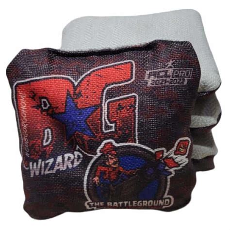 Bg cornhole. BG Wizard Cornhole Bags - Standard Bag Type: Carpet Bag Collection: BG Cornhole Series: Standard ACL Pro Stamp Half Set: 4 Bags BG Cornhole Wizards! The BG Wizard is a carpet bag that leverages a medium speed, hybrid blended, and extremely versatile material that allows cornhole throwers to flop, roll, cut and shape th 