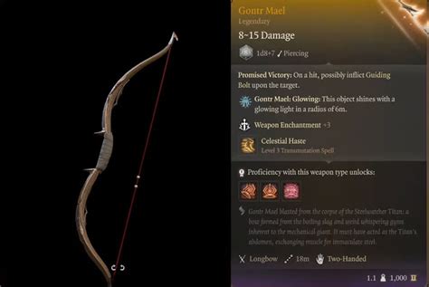Bg3 best bow. Hunting Shortbow. Hunting Shortbow is an uncommon, +1 Shortbow that grants Advantage against Monstrosity type enemies and the ability to cast Hunter's Mark . Supple and strong, this shortbow has been imbued with a ranger's solemn magic - running your fingers along the smooth ash, you can feel that solemnity like a ghost in the shaped wood. 