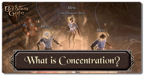 Bg3 concentration. A community all about Baldur's Gate III, the role-playing video game by Larian Studios. BG3 is the third main game in the Baldur's Gate series. Baldur's Gate III is based on a modified version of the Dungeons & Dragons 5th edition (D&D 5e) tabletop RPG ruleset. Gather your party and venture forth! 