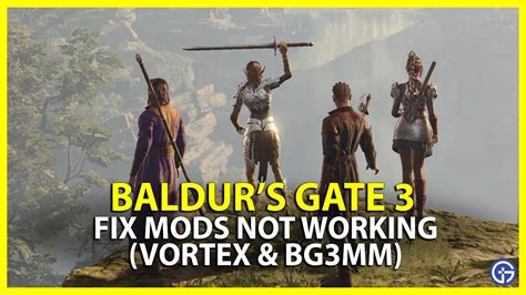 Bg3 mods not working vortex. 1. USING BGMM: - UNZIP the file using WinRar/other software. - Copy .pak file to 'C:\Users\USERNAME\AppData\Local\Larian Studios\Baldur's Gate 3\Mods'. - Open BGMM. - Drag the mod from the right panel to the left. - Click "Save Load Order to File" then "Export Order to Game" on the upper buttons. 2. 